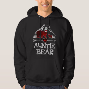 Auntie Beer Kerstmis Pajama Red Pset Buffalo Fam Hoodie