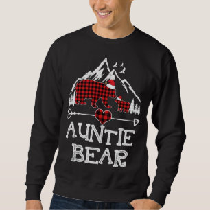 Auntie Beer Kerstmis Pajama Red Pset Buffalo Fam Trui