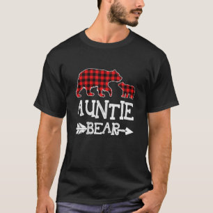 Auntie Beer Kerstmis Pajama Red Pset Buffalo T-shirt