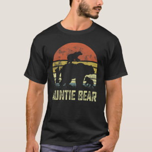 Auntie Beer Matching Family Cub 3 kinder Moeder Da T-shirt