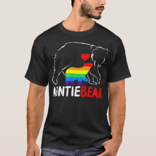 Auntie Beer trots tante Regenboogvlag LGBT Pride M T-shirt