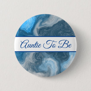Auntie   Button Baby shower van jongen