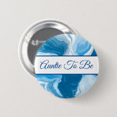 Auntie | Button Baby shower van jongen (Voorkant /achterkant)