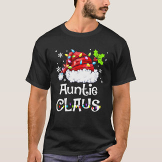 Auntie Claus Kerstmis Pajama familie komt overeen T-shirt