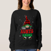 Auntie Gnome Buffalo Plaid Matching Family Christm Trui (Voorkant)