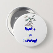 Auntie in de Button Opleiding (Voorkant /achterkant)
