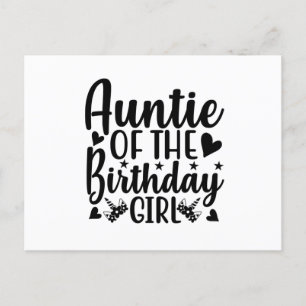 Auntie of the birthday girl briefkaart
