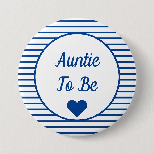 Auntie om Baby shower Button te zijn (Voorkant)