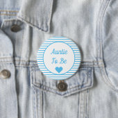 Auntie om Baby shower Button te zijn (In situ)