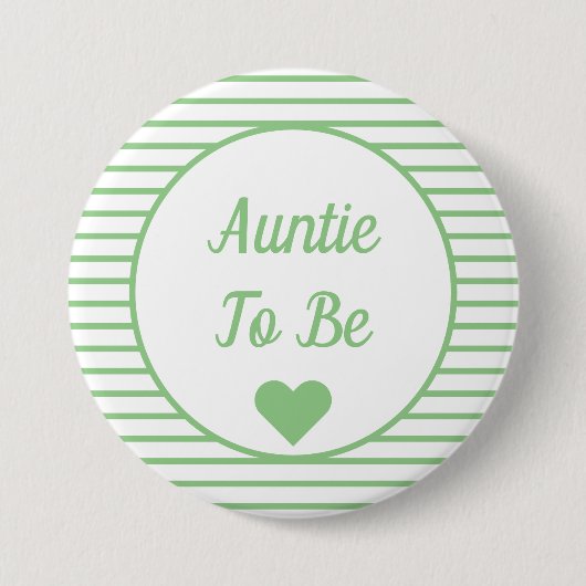 Auntie om Baby shower Button te zijn (Voorkant)