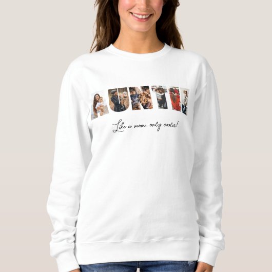 Auntie Photo Collage Sweatshirt (Voorkant)