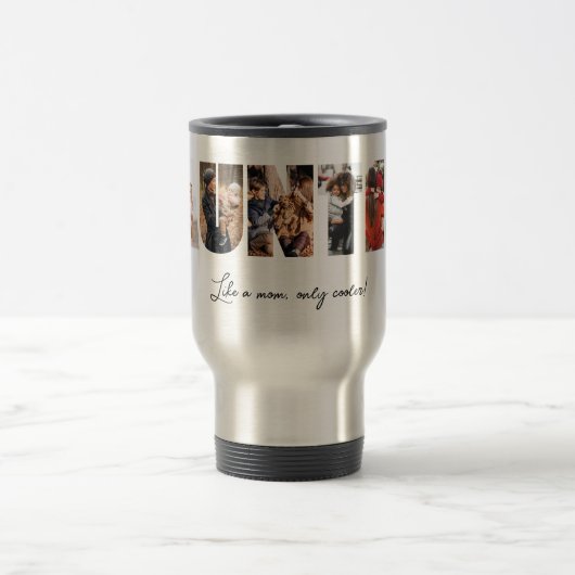 Auntie Photo Collage Travel Mug Reisbeker (Center)