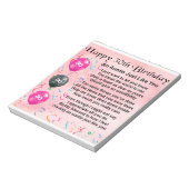 Auntie Poem 30th Birthday Notitieblok (Gedraaid)