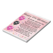 Auntie Poem - 40e verjaardag Notitieblok (Gedraaid)