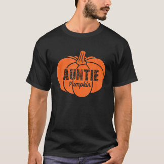 Auntie Pumpkin Matching Family Halloween Thanksgiv T-shirt