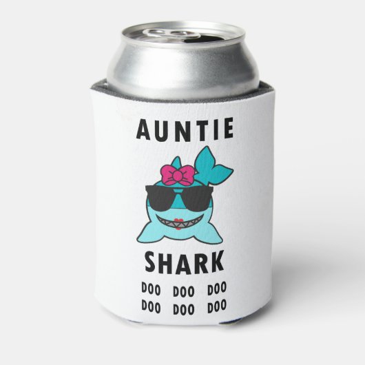 AUNTIE SHARK DOO DOO DOO BLIKJESKOELER (Blikje Achterkant)