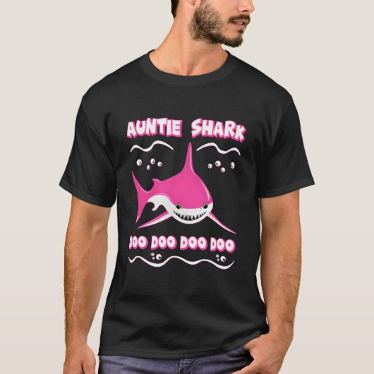 Auntie Shark Family T-shirt (Voorkant)