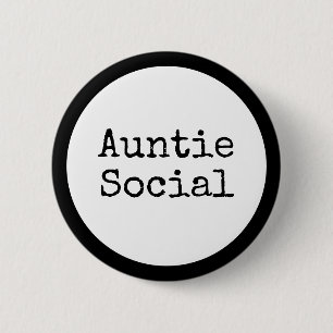 Auntie Social Ronde Button 5,7 Cm
