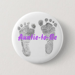 Auntie-to-be Ronde Button 5,7 Cm