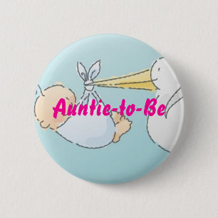 Auntie-to-be Ronde Button 5,7 Cm