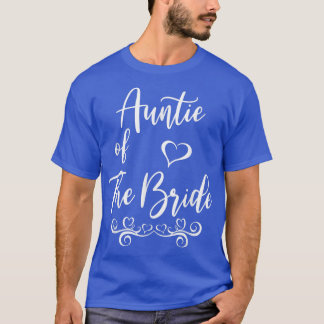 Auntie van Bride & Groom Wedding Matching T-shirt