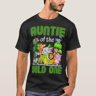 Auntie van het wilde eenjarig Oerwoud Safari 2de T-shirt
