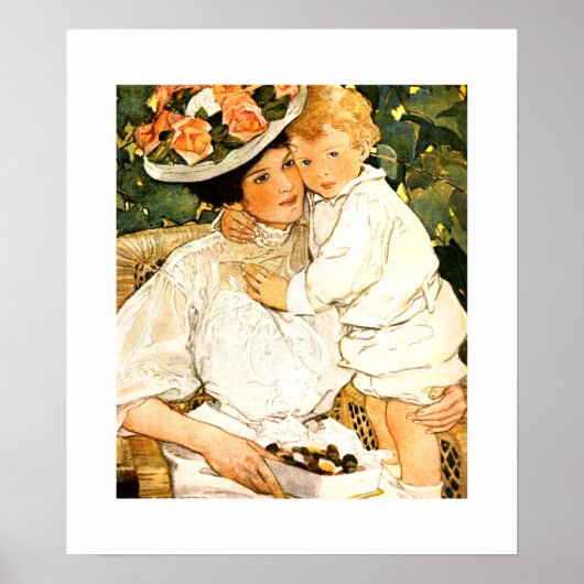 "Auntie" van Jessie Willcox Smith Poster (Voorkant)