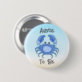Auntie | Vis onder Zee koelen Ronde Button 5,7 Cm (Voorkant /achterkant)