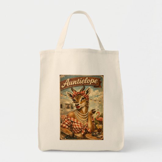 Auntielope Tote Bag (Voorkant)