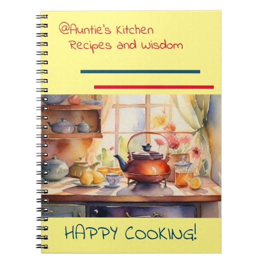 @Auntie's Kitchen Recipes Cahier à spirale (Devant)