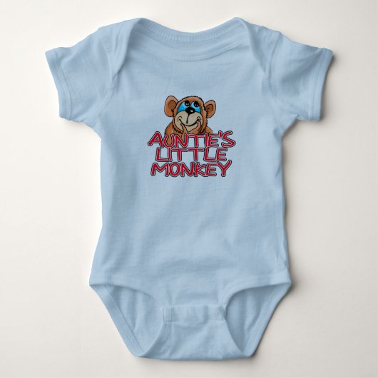 Auntie's kleine aap romper (Voorkant)