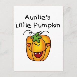 Auntie's Little Pumpkin Tshirts and Gifts Briefkaart