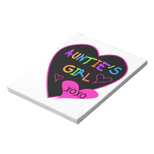 Aunties Meisje shirten, mokken, petten en nog veel Notitieblok (Gedraaid)