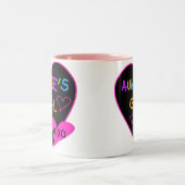 Aunties Meisje shirten, mokken, petten en nog veel Tweekleurige Koffiemok (Center)