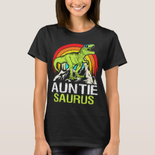 Auntiesaurus Dinosaurus T Rex Tante Saurus Grappig T-shirt
