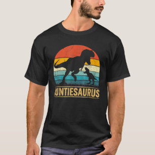 Auntiesaurus T Rex Dinosaur Auntie Funny Moeder T-shirt