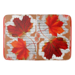 Auntumn Leaves met Muziek Badmat