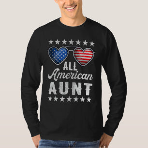Aunty Fourth of July Shirt Vrouwen, alle Amerikaan