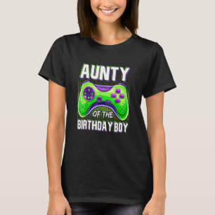 Aunty's van de Birthday Boy Matching Family Video T-shirt