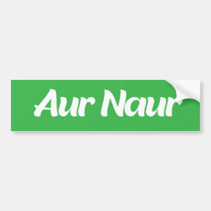 Aur Naur Sticker voor Hydroflask, Funny bumper
