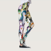 Aura arctique : Pingouin Design Aquarelle Leggings (Droite)