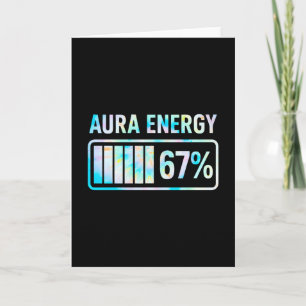 Aura Energie 67 67 Zes Zeven Meme Kaart