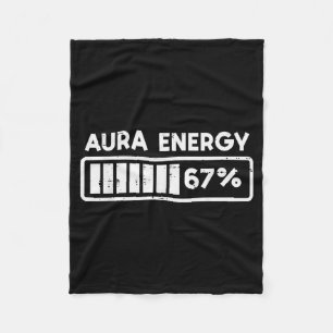 Aura Energie 67 Grappig Nummer 6 7 Meme Kinderen J Fleece Deken