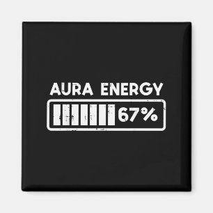 Aura Energie 67 Grappig Nummer 6 7 Meme Kinderen J Magneet