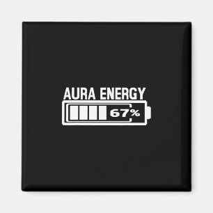 Aura Energie 67 Grappige Zes Zeven Meme Gen Alpha Magneet