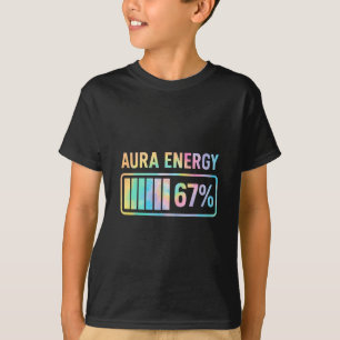 Aura Energie 67 Grappige Zes Zeven Meme Gen Alpha T-shirt