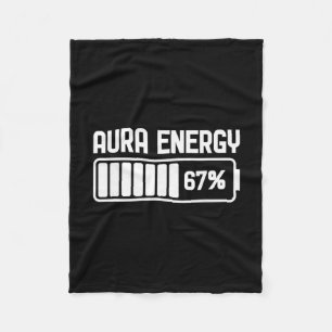 Aura Energie Op 67 Funny Six Seven Meme Gen Alpha Fleece Deken