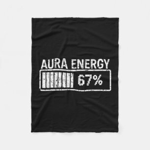 Aura Energie Op 67 Funny Six Seven Meme Gen Alpha Fleece Deken