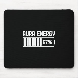 Aura Energie Op 67 Funny Six Seven Meme Gen Alpha  Muismat