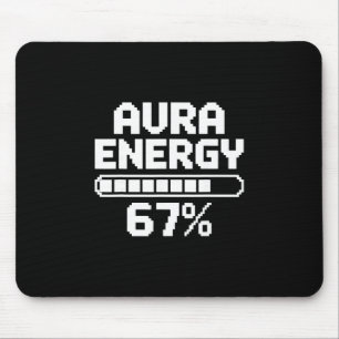 Aura Energie Op 67 Funny Six Seven Meme Gen Alpha Muismat